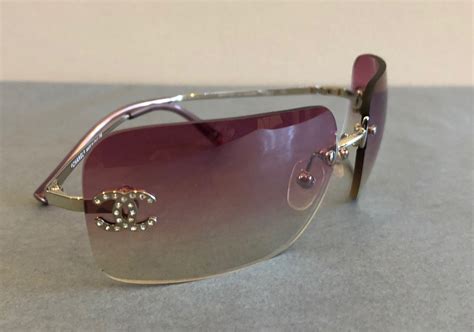 Vintage Women's Chanel CH0777 Pink Sunglasses Lunette Brille 